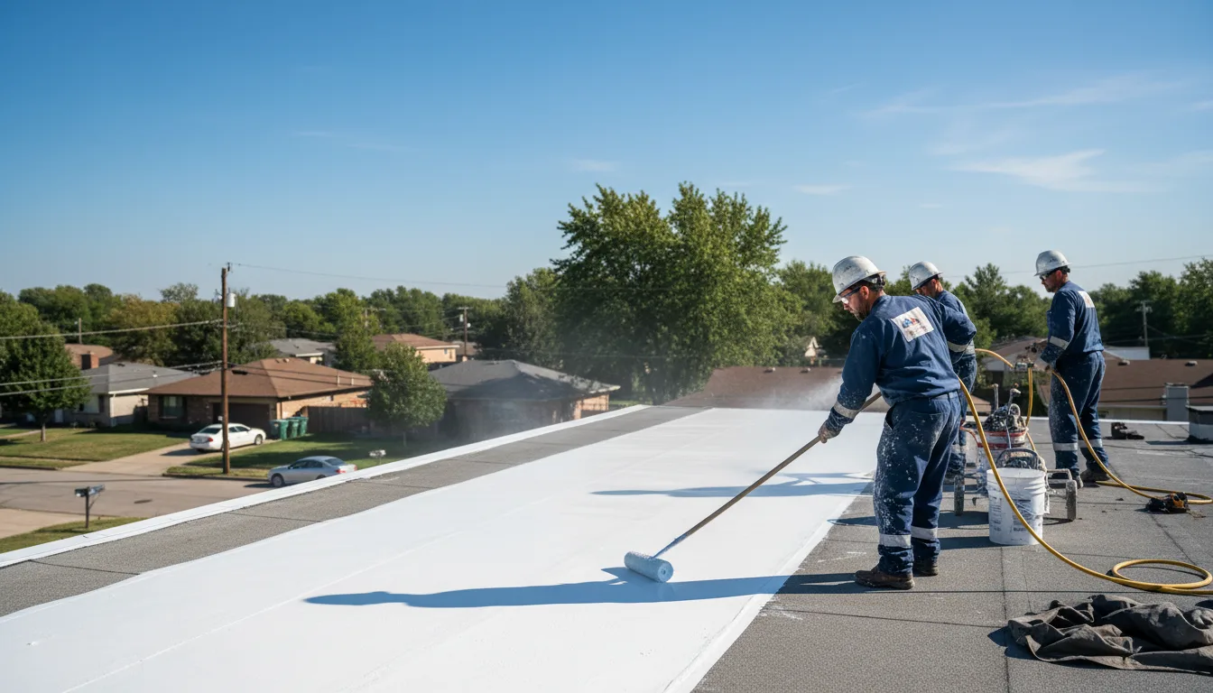 Commercial roof coating in Jenks, OK near me